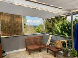 Terrasse Obergeschoss mit Ausblick